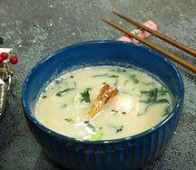 Суп сливочный с морепродуктами