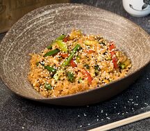 Рис или лапша с овощами