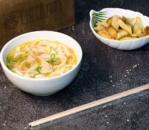 Лапша с сухариками