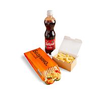 Комбо Сырная XL, фри, Добрый кола