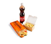 Комбо Кавказская XL, картофель фри, Добрый Кола