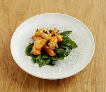 Креветка вулкан с острым соусом 