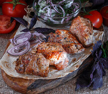 Свиная мякоть на углях