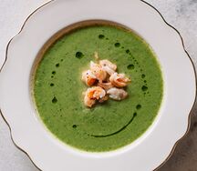 Крем-суп из цукини и шпината