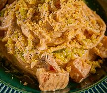 Паста с лососем