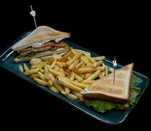 Сэндвич с лососем