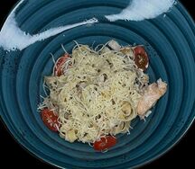 Паста Ди поло с курицей и грибами