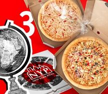 Большое комбо из трёх пицц