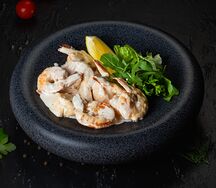 Креветки тигровые в сливочном соусе