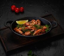 Жареные креветки