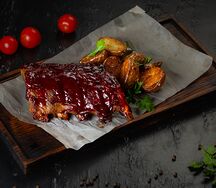 Свиные ребра в соусе BBQ