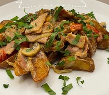 Картофель по домашнему с беконом