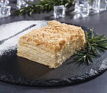 Наполеон со сливочно-заварным кремом