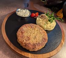 Щучья котлета с гарниром