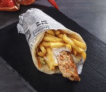 Люля-кебаб из курицы в пите