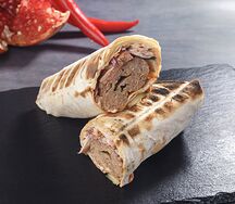 Люля-кебаб из говядины в лаваше