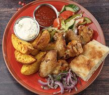 Порция с куриными крылышками