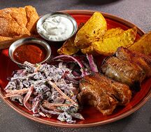 Порция шашлыка из рёбер