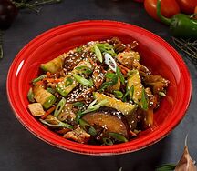 Азиатская лапша с курицей