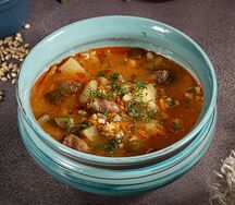 Рассольник с потрошками