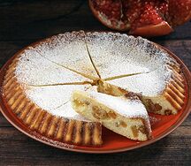 Запеканка с апельсиновым курдом