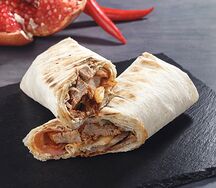 Шашлык со свининой в лаваше