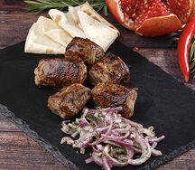 Говяжья печень в жировой сетке