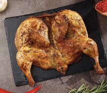 Курица на углях