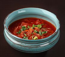 Кубанский борщ со сметаной 