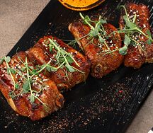 Свиные ребра в апельсиновом соусе