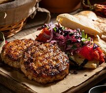 Котлеты по-грузински из курицы с овощами