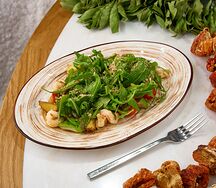 Теплый с креветкой и кальмаром