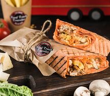 Шашлык в лаваше с курицей