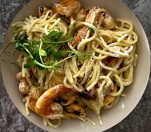 Спагетти с морепродуктами