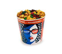 Попкорн большой карамельный с топпингом