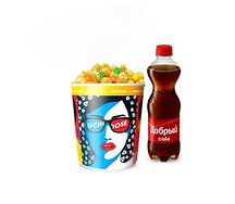 Сырный стандартный с топпингом и Добрый кола 0,5 п/б