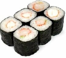 С креветкой 6шт