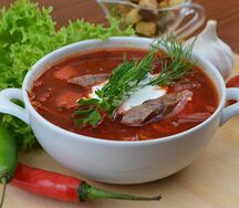 Борщ с говядиной