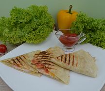 Кесадилья с курицей