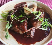 Оссобуко из телятины под соусом порто