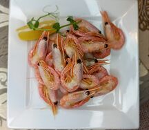 Отварные креветки