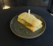 Чиабатта с форелью