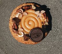 Печенье фундучное со взбитой карамелью