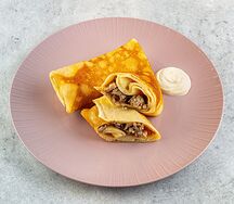 Блинчики с курицей и грибами