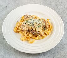 Феттуччине с говядиной