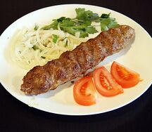 Люля-кебаб из говядины и свинины