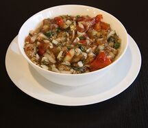 Овощное соте на мангале