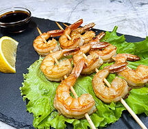 Креветки тигровые на шпажке