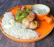 Куриные медальоны с грибным соусом