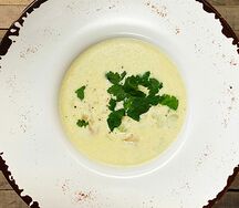 Сырный суп с курицей